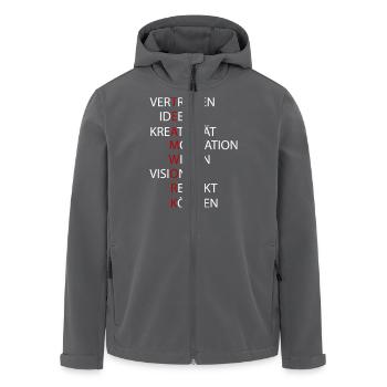 Teamwork - Recycelte Männer Softshell-Jacke von Stanley/Stella - Anthrazit - Vorne - AI Model Male 185 light (185cm)
