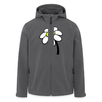 Kleine Margerite Blume Weiß Dekorativ Schön Natur - Recycelte Männer Softshell-Jacke von Stanley/Stella - Anthrazit - Vorne - AI Model Male 185 light (185cm)