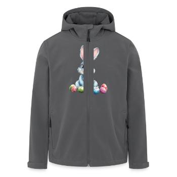 Osterhase - Recycelte Männer Softshell-Jacke von Stanley/Stella - Anthrazit - Vorne - AI Model Male 185 light (185cm)