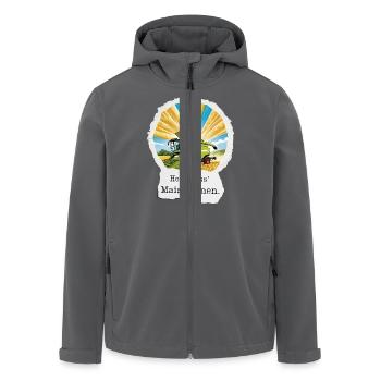 Herr, lass Mais regnen – für die Ernte! - Recycelte Männer Softshell-Jacke von Stanley/Stella - Anthrazit - Vorne - AI Model Male 185 light (185cm)