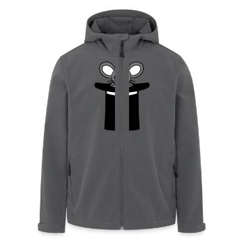 Maus im Zauberer Hut Zylinder Kleines Mäuschen Süß - Recycelte Männer Softshell-Jacke von Stanley/Stella - Anthrazit - Vorne - AI Model Male 185 light (185cm)