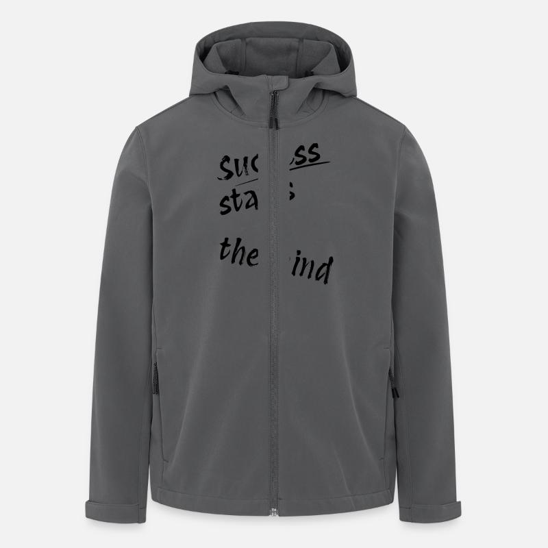 Le succès commence dans l’ - Veste softshell homme en polyester recyclé Stanley/Stella - charbon