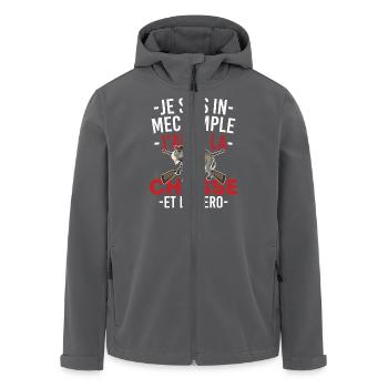 Ich mag die Jagd für Jäger Leidenschaft für die Jagd - Recycelte Männer Softshell-Jacke von Stanley/Stella - Anthrazit - Vorne - AI Model Male 185 light (185cm)