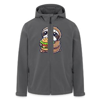 faultier burger - Recycelte Männer Softshell-Jacke von Stanley/Stella - Anthrazit - Vorne - AI Model Male 185 light (185cm)