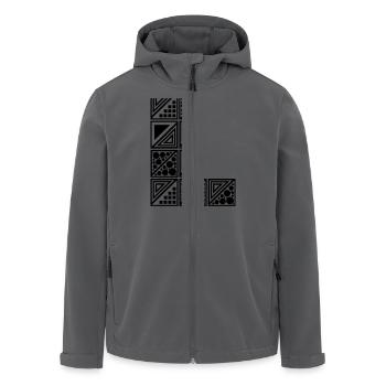Buchstabe L - Recycelte Männer Softshell-Jacke von Stanley/Stella - Anthrazit - Vorne - AI Model Male 185 light (185cm)