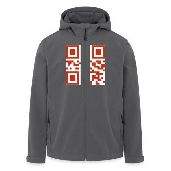 FEUERWEHR - Recycelte Männer Softshell-Jacke von Stanley/Stella - Anthrazit - Vorne - AI Model Male 185 light (185cm)