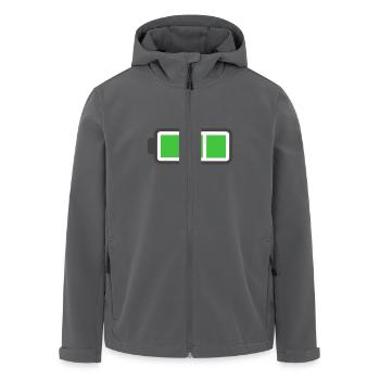 Full Battery - Recycelte Männer Softshell-Jacke von Stanley/Stella - Anthrazit - Vorne - AI Model Male 185 light (185cm)