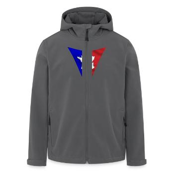 Frankreich - Recycelte Männer Softshell-Jacke von Stanley/Stella - Anthrazit - Vorne - AI Model Male 185 light (185cm)