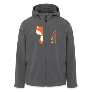 Fuchs - Recycelte Männer Softshell-Jacke von Stanley/Stella - Anthrazit - Vorne - AI Model Male 185 light (185cm)