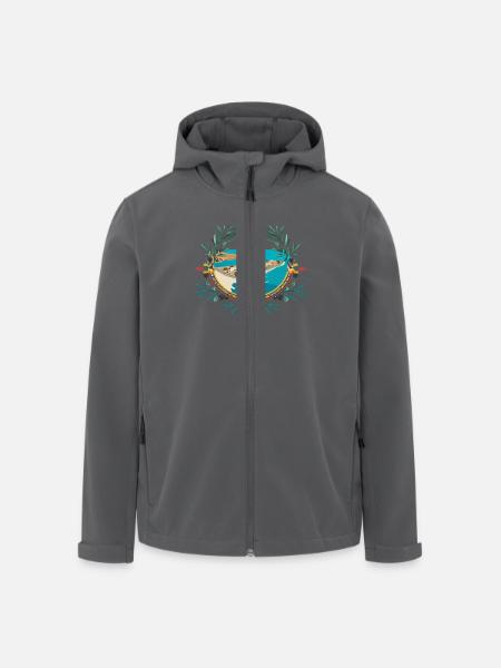 Cyprus Motives - Recycelte Männer Softshell-Jacke von Stanley/Stella - Anthrazit