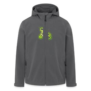 Motocross Bike laser_green - Recycelte Männer Softshell-Jacke von Stanley/Stella - Anthrazit - Vorne - AI Model Male 185 light (185cm)