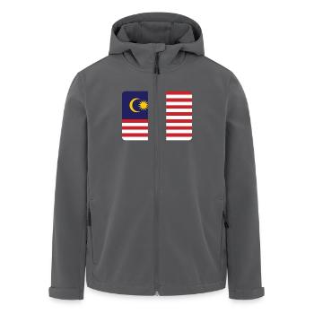 MALAYSIA FLAGGE - Recycelte Männer Softshell-Jacke von Stanley/Stella - Anthrazit - Vorne - AI Model Male 185 light (185cm)