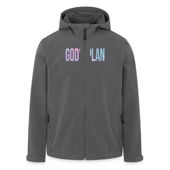 God's Plan - Recycelte Männer Softshell-Jacke von Stanley/Stella - Anthrazit - Vorne - AI Model Male 185 light (185cm)