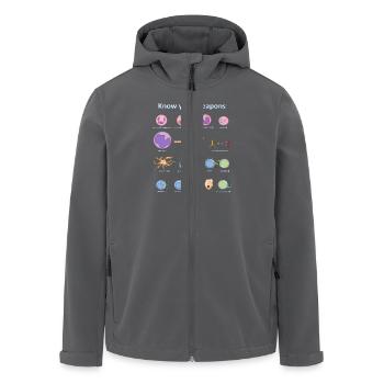 Immune system - Recycelte Männer Softshell-Jacke von Stanley/Stella - Anthrazit - Vorne - AI Model Male 185 light (185cm)
