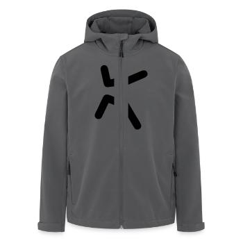 klettern - Recycelte Männer Softshell-Jacke von Stanley/Stella - Anthrazit - Vorne - AI Model Male 185 light (185cm)