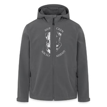 Rottweiler Nur gucken - Recycelte Männer Softshell-Jacke von Stanley/Stella - Anthrazit - Vorne - AI Model Male 185 light (185cm)