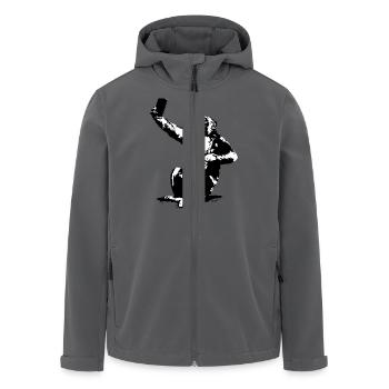 INOLA-SELFIE-04 - Recycelte Männer Softshell-Jacke von Stanley/Stella - Anthrazit - Vorne - AI Model Male 185 light (185cm)