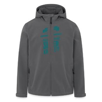 Superpower Rechtsanwaltsfachangestellte - Beruf - Recycelte Männer Softshell-Jacke von Stanley/Stella - Anthrazit - Vorne - AI Model Male 185 light (185cm)