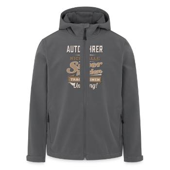 Superhelden in Sepia - Autofahrer - RAHMENLOS - Recycelte Männer Softshell-Jacke von Stanley/Stella - Anthrazit - Vorne - AI Model Male 185 light (185cm)
