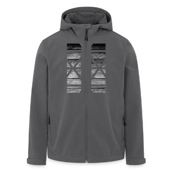 Holz - Recycelte Männer Softshell-Jacke von Stanley/Stella - Anthrazit - Vorne - AI Model Male 185 light (185cm)