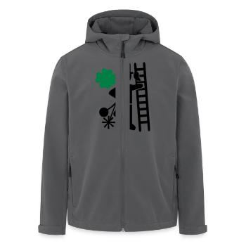 Schornsteinfeger - Recycelte Männer Softshell-Jacke von Stanley/Stella - Anthrazit - Vorne - AI Model Male 185 light (185cm)