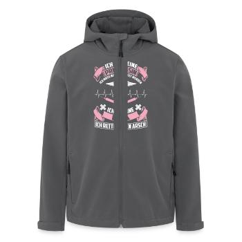PTA - Pharmazeutisch-technische Assistentin - Recycelte Männer Softshell-Jacke von Stanley/Stella - Anthrazit - Vorne - AI Model Male 185 light (185cm)