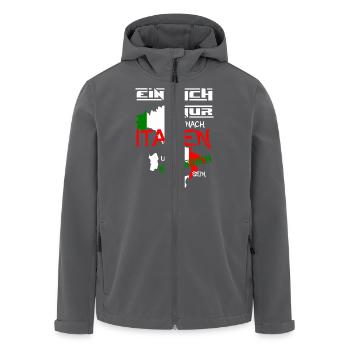 Einfach nur nach Italien - Recycelte Männer Softshell-Jacke von Stanley/Stella - Anthrazit - Vorne - AI Model Male 185 light (185cm)