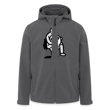 Totenkopf - Recycelte Männer Softshell-Jacke von Stanley/Stella - Anthrazit - Vorne - AI Model Male 185 light (185cm)