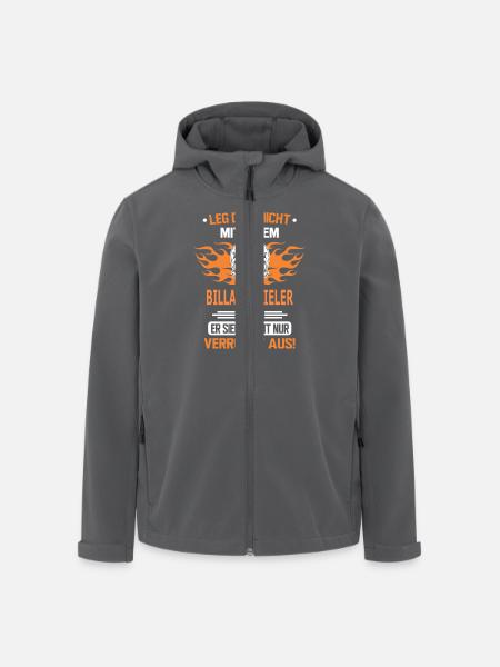 BILLARDSPIELER - Recycelte Männer Softshell-Jacke von Stanley/Stella - Anthrazit