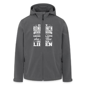 LIEBEN - lieben - Recycelte Männer Softshell-Jacke von Stanley/Stella - Anthrazit - Vorne - AI Model Male 185 light (185cm)