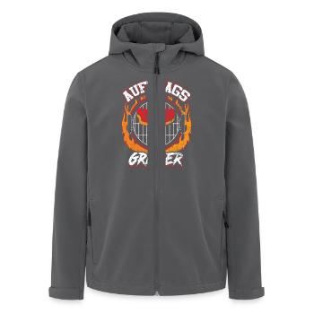 Auftrags-Griller - Recycelte Männer Softshell-Jacke von Stanley/Stella - Anthrazit - Vorne - AI Model Male 185 light (185cm)