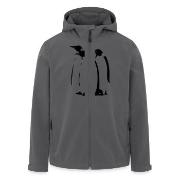Pinguine - Recycelte Männer Softshell-Jacke von Stanley/Stella - Anthrazit - Vorne - AI Model Male 185 light (185cm)