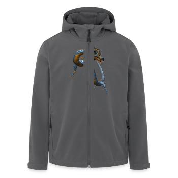 Chinese dragon - Recycelte Männer Softshell-Jacke von Stanley/Stella - Anthrazit - Vorne - AI Model Male 185 light (185cm)