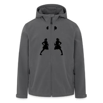 Cheerleader - Recycelte Männer Softshell-Jacke von Stanley/Stella - Anthrazit - Vorne - AI Model Male 185 light (185cm)