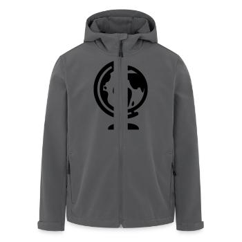 Globus - Recycelte Männer Softshell-Jacke von Stanley/Stella - Anthrazit - Vorne - AI Model Male 185 light (185cm)