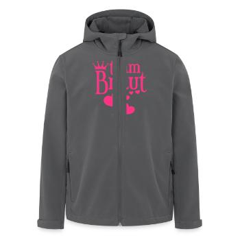 Team Braut - Junggesellinnenabschied - Recycelte Männer Softshell-Jacke von Stanley/Stella - Anthrazit - Vorne - AI Model Male 185 light (185cm)
