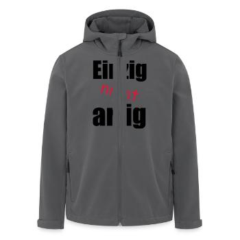 einzig_nicht_artig - Recycelte Männer Softshell-Jacke von Stanley/Stella - Anthrazit - Vorne - AI Model Male 185 light (185cm)
