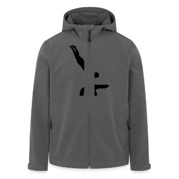 Turnen - Recycelte Männer Softshell-Jacke von Stanley/Stella - Anthrazit - Vorne - AI Model Male 185 light (185cm)