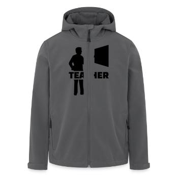 Lehrer - Recycelte Männer Softshell-Jacke von Stanley/Stella - Anthrazit - Vorne - AI Model Male 185 light (185cm)