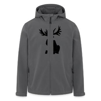 Elch - Recycelte Männer Softshell-Jacke von Stanley/Stella - Anthrazit - Vorne - AI Model Male 185 light (185cm)