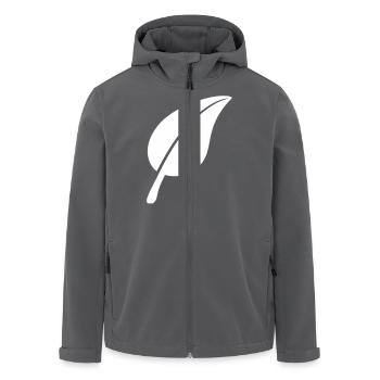 Weißes Schönes Blatt Öko Frühling Sommer Natur - Recycelte Männer Softshell-Jacke von Stanley/Stella - Anthrazit - Vorne - AI Model Male 185 light (185cm)