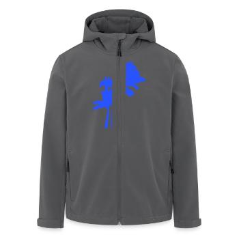 2 Palmen Insel Baum Strand Urlaub Kokosnuss Meer - Recycelte Männer Softshell-Jacke von Stanley/Stella - Anthrazit - Vorne - AI Model Male 185 light (185cm)