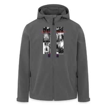 Horror Manga Design - Recycelte Männer Softshell-Jacke von Stanley/Stella - Anthrazit - Vorne - AI Model Male 185 light (185cm)