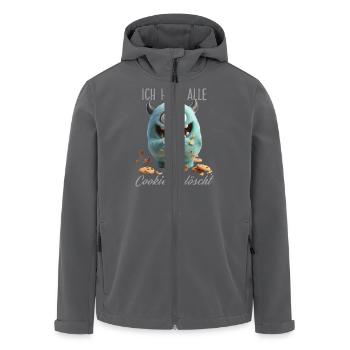 Cookies löschen - Recycelte Männer Softshell-Jacke von Stanley/Stella - Anthrazit - Vorne - AI Model Male 185 light (185cm)