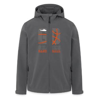 Lets go Sharks - Recycelte Männer Softshell-Jacke von Stanley/Stella - Anthrazit - Vorne - AI Model Male 185 light (185cm)