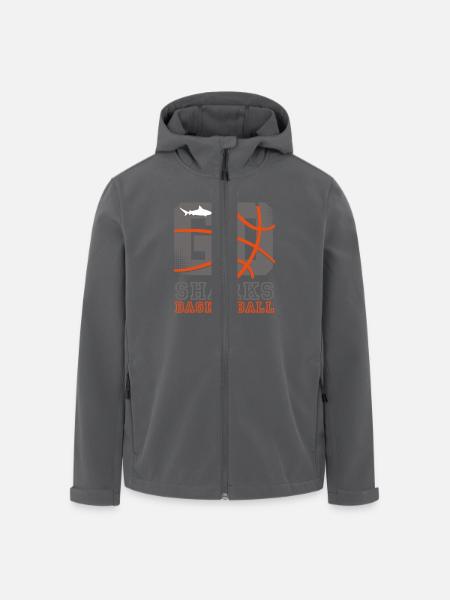 Lets go Sharks - Recycelte Männer Softshell-Jacke von Stanley/Stella - Anthrazit