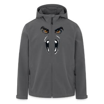 Scary Vampire Face - Men’s Recycled Softshell Jacket by Stanley/Stella - anthracite - Front - AI Model Male 185 light (185cm)