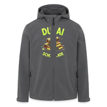 Dubai-Schokolade - Schokolade-Meme - Recycelte Männer Softshell-Jacke von Stanley/Stella - Anthrazit - Vorne - AI Model Male 185 light (185cm)