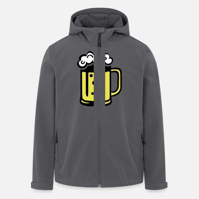 Beer Comic - Men’s Recycled Softshell Jacket by Stanley/Stella - anthracite