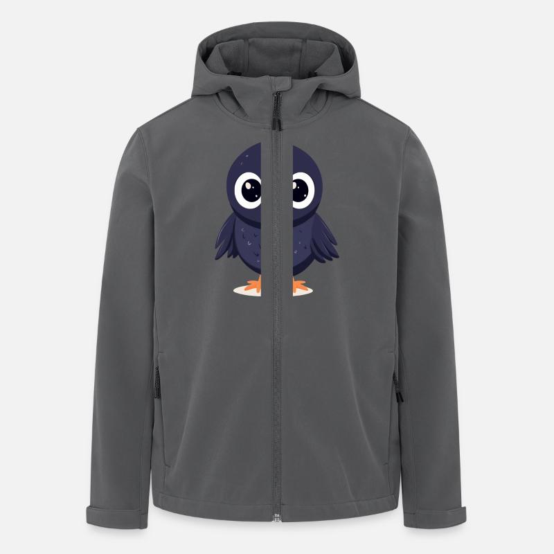 Petit corbeau - Veste softshell homme en polyester recyclé Stanley/Stella - charbon